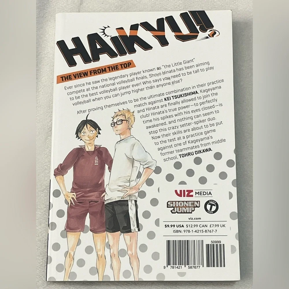 Haikyuu!! Manga Volumes 1 and 2 Paperback Books by Haruichi Furudate